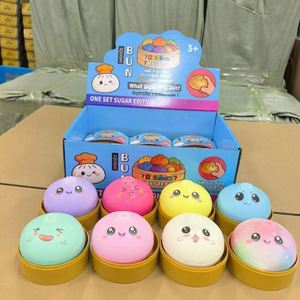 Lot de jouets squishy en forme de boulette mystère Melanth, boîte surprise, en mousse PU et TPR, 8,5 cm, mignon, anti-stress, avec paillettes dorées rares - Product Image 6