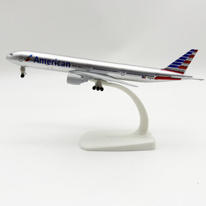 Modelo <span class=keywords><strong>de</strong></span> Avión <span class=keywords><strong>de</strong></span> Metal Fundido a Presión Boeing 777-300ER Americano <span class=keywords><strong>de</strong></span> 20 cm con Tren <span class=keywords><strong>de</strong></span> Aterrizaje - Product Image 1