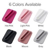 Support de baume à lèvres magnétique en silicone tendance pour téléphone portable – Étui universel pour rouge à lèvres à clipser – Étui pour lèvres