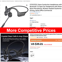Auriculares de Conducción Ósea DG10 Pro con Micrófono con Cancelación de Ruido para Camioneros y Llamadas de Trabajo, Auriculares Inalámbricos Compatibles con la Conexión de 2 Dispositivos