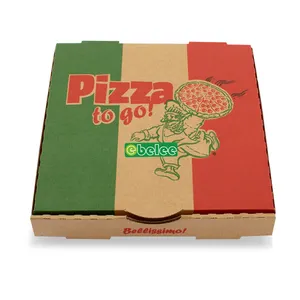Corrugated Custom Disposable Paper Container for Pizza Packing
