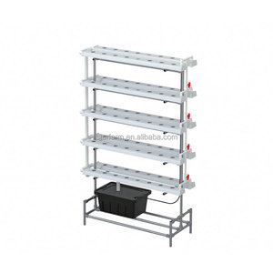 Système hydroponique vertical commercial en alliage d'aluminium et PVC-U, solutions <span class=keywords><strong>de</strong></span> culture <span class=keywords><strong>de</strong></span> légumes et <span class=keywords><strong>de</strong></span> fraises en serre NFT - Product Image 1