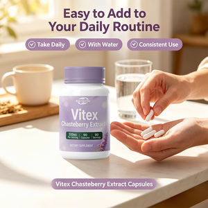 Capsules d'extrait de Gattilier (Vitex Agnus-Castus) 500mg par dose, 90 capsules végétales, Complément alimentaire botanique naturel OEM ODM - Product Image 4