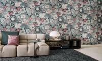 Papier peint vintage exotique à motifs de feuilles de jungle, papier peint amovible à motifs floraux tropicaux pour la décoration murale de la chambre, du bureau et de la maison