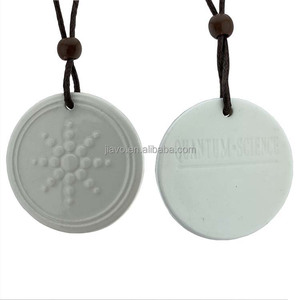 Colgante de energía cuántico para mujer, collar con colgante de energía calar con caja, Lava, Bio Ciencia, girasol blanco, novedad - Product Image 4