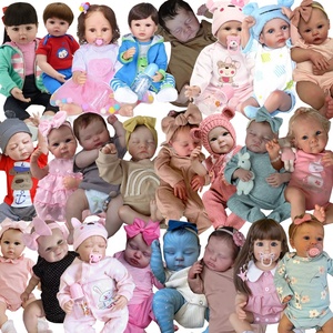 Poupée bébé reborn mignonne en gros pour les enfants, cadeaux pour filles, jouet réaliste de nouveau-né simulé, accessoires de jeu d'imitation - Product Image 1