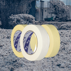 YOUJIANG Factory Cheap Price 3m 48mm 2inch Automotive Heat-Resistant Rubber Single Masking <b>Tape</b> Decorative <b>White</b> Crepe Paper - Product Image 3