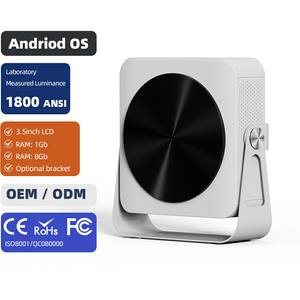 Proyector 4K con Android 11, 1080P, Mini, Portátil, LCD, WIFI 6, Bluetooth, Altavoz HIFI, Netflix, Corrección Trapezoidal Automática, para Niños, Modelo A005 - Product Image 1