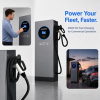 Station de recharge rapide pour véhicules électriques Electway 43kW-100kW CCS2, nouvelle station de recharge au sol, chargeur commercial avec terminal POS