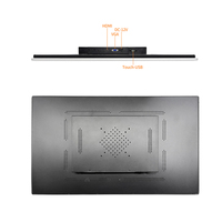 Monitor de Pantalla Táctil Capacitiva de Marco Abierto Industrial de 27 Pulgadas |   Pantalla plana integrada IP65 resistente al agua 4K USB negra
