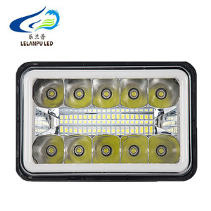 LELANPU - Accesorios de Iluminación para Automóviles, Faros Delanteros LED Cuadrados de 5.75 Pulgadas para Todoterreno, Proyectores con Efecto Halo, Modelo Future Eyes, para Jeep Wrangler - Product Image 1