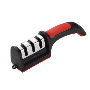 Hyri Affûteur de couteaux multifonctionnel portable pour la cuisine à domicile, accessoires pour ciseaux, affûteur de couteaux à plusieurs grains, 3 étapes - Product Image 2