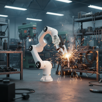 Robot de soudage collaboratif HUANYAN de haute qualité Eflin 10 avec moteur, boîte de vitesses et PLC pour soudage vertical multi-articulations à 6 axes