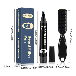 Stylo de remplissage pour <span class=keywords><strong>barbe</strong></span> East Moon, stylos de remplissage détachables et faciles à utiliser pour créer une ligne de cheveux de <span class=keywords><strong>barbe</strong></span> <span class=keywords><strong>touffue</strong></span> - Product Image 1