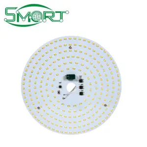 Placa de circuito de luz LED de 12v, PCB de aluminio redondo de un solo lado personalizado