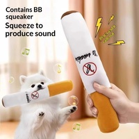 Jouet à mâcher en peluche sonore pour chien, en forme de cigare rouge, durable, anti-ennui pour chiots
