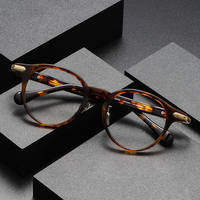 Nouvelles lunettes rétro en acétate blanc écaille de tortue, monture optique, verres en acétate, modèle 8053
