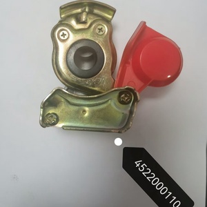Pièces détachées pour camions VIT, couplettes rouges M22*1.5 sans clapet anti-retour, raccord de conduite d'air, compatible avec les camions et remorques européens 4522000110 - Product Image 2