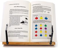 Support de livre réglable, support de lecture pour livre de cuisine, bureau portable, stable, résistant à l'usure, léger, en bambou, support de livre en bois