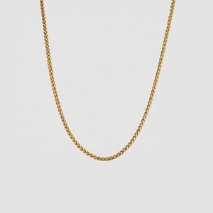 Collar de acero inoxidable chapado en oro de 18k, Gargantilla de coliflor estrellada, Estrella pequeña, cadena - Product Image 5