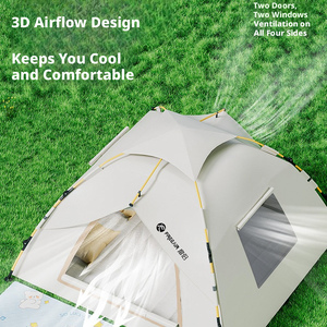 Tente extérieure automatique pour 3-4 personnes, double, simple, protection solaire, coupe-vent, tente de <span class=keywords><strong>camping</strong></span> - Product Image 3