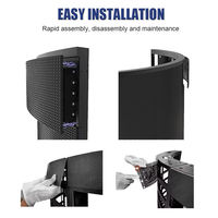 Panel LED Flexible Personalizado para Exteriores a Todo Color, Columna Cilíndrica, Pantalla Suave P1.86 Curva 8K HDR10 IP65, Módulo de Pantalla LED