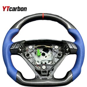 พวงมาลัย<span class=keywords><strong>รถ</strong></span>ยนต์ YTcarbon สำหรับ S60 S80 XC70 ปี 2003-2010 แบบ LED ปรับ<span class=keywords><strong>แต่ง</strong></span>ได้ หุ้มหนังแท้ทั้งวง - Product Image 2