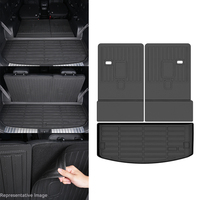 Accesorios Interiores para Automóviles, Tapetes de Piso 3D de TPE para Dodge Durango de 7 Pasajeros, 2016-2025, Alfombra para Auto, Tapete para Maletero