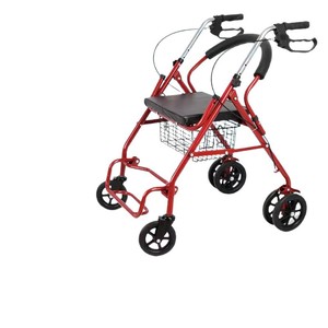 <b>Foldable</b> portable elderly shopping <b>cart</b>, 4 wheels, with seat, for grocery - Product Image 1