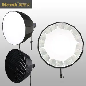 Menik 사진 액세서리 전문 우산 유형 깊은 Parabolic Softbox LED 비디오 플래시 라이트