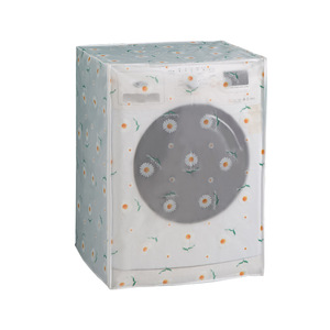 Housse de machine à laver Lida, universelle, semi-transparente, anti-poussière, imperméable, anti-UV, en tissu peluche, style italien - Product Image 1