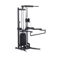 Rack de Squat Professionnel pour la Maison et la Salle de Sport Commerciale, Cage de Musculation, Power Rack, Machine Smith, Pile de Poids de 75 kg, Musculation des Bras