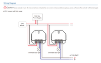 Gradateur Triac DALI DT-D(DT4) 150-360W 100-240VAC 8A Sortie Certifié ROHS Connexion DMX RF Options de Contrôle LED