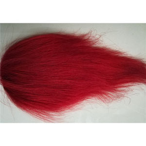 10 colori lunga ciocca di capelli di capra bucktail stelle filanti ingannatori chiodini Bass Jigs coda di capra pesca a mosca materiali - Product Image 3