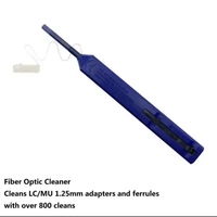 Kit de nettoyage d'extrémités de fibres optiques MXT 12 pièces + boîte de nettoyage + loupe 400X pour inspection et maintenance de fibres optiques FTTH