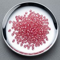 Hellrosa 4mm Facettierte Epoxidharz-Diamanten Umweltfreundliche Langlebige Doppelspitze Lose Perlen für Schmuckherstellung Stickerei DIY Handwerk