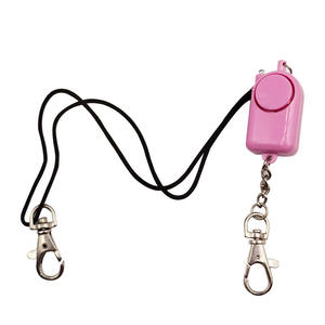Alarme de sécurité personnelle rose, porte-clés, sirène d'autodéfense, dispositif d'alerte anti-vol portable - Product Image 1