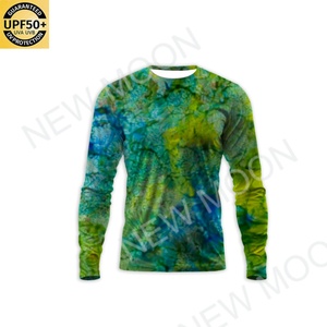 Customizable Logo Upf 50+ Sun Protection Moisture Wicking Polyester Fishing Shirt Men Long Sleeve Mesh UV Fishing Shirt - Product Image 5