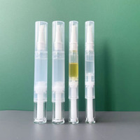 Stylo portable vide en gros de 2 ml, 3 ml, 5 ml pour huile à cuticules, anti-fuite, cosmétique, brillant à lèvres, avec pinceau