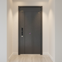 Nouvelle conception de porte intérieure pour chambre à coucher, avec cadre en aluminium de 1,0 à 1,5 mm, garnissage en feuille d'aluminium, ignifuge, imperméable et anti-fourmis, pour villa et maison