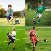 Équipement d'entraînement de football en néoprène avec logo personnalisé, ceinture réglable portable, entraîneur de football à cordon pour entraînement individuel