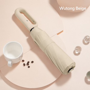 Paraguas Plegable Portátil con Protección UV UPF50+, Resistente al Viento (10m/s), con Anillo de Plástico y Mango con Hebilla, Apertura Automática, Impresión Personalizada con Logotipo - Product Image 4