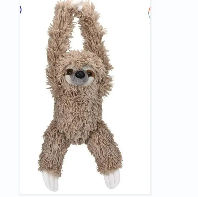 customized OEM plush sloth animal toys for sale/ ECO friendly plush sloth soft stuffed sloth toy made of RPET material