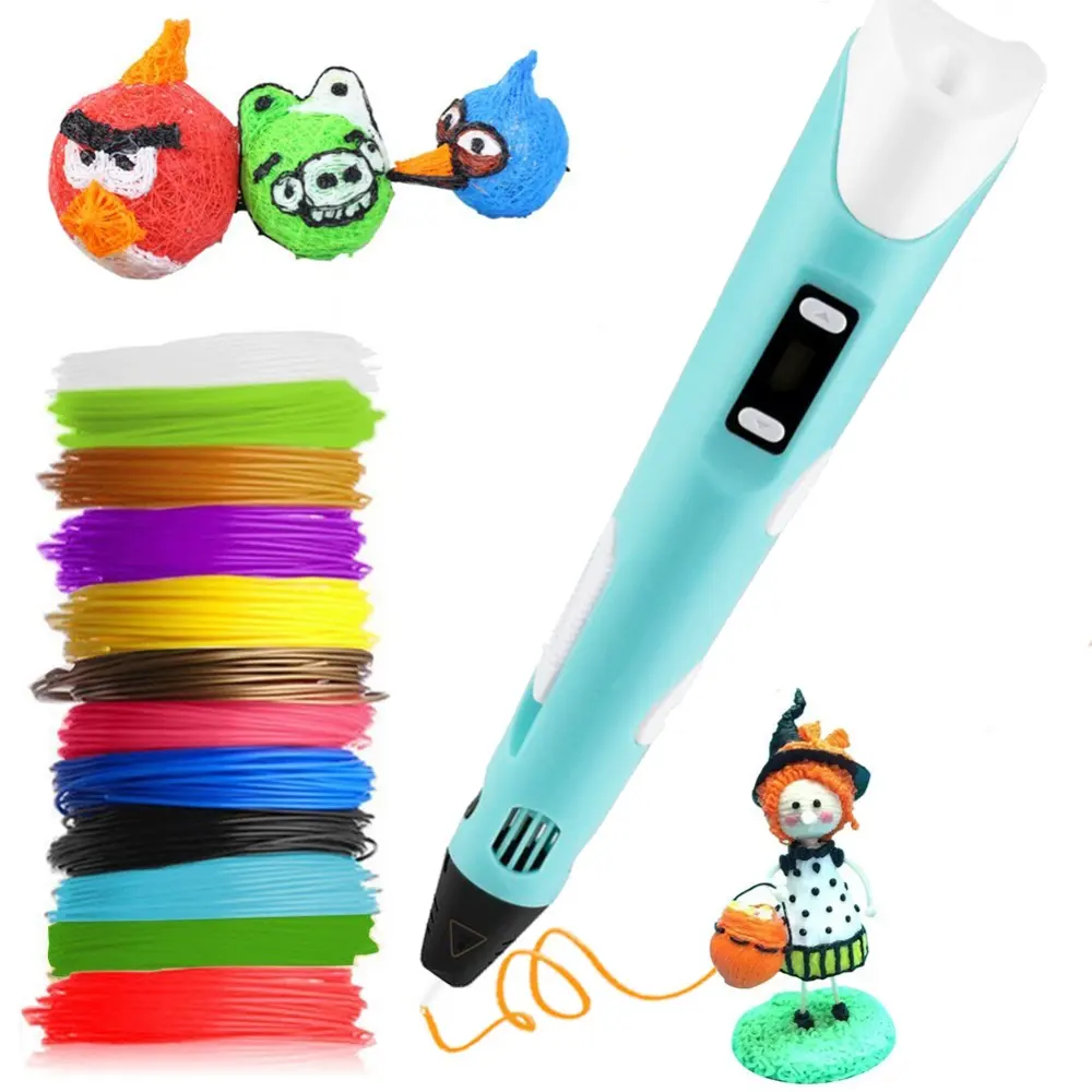 3D Drawing Printing Pencil With PLA Filament Toys for Kids Christmas Birthday Gift Original 3d Pen For Children HH