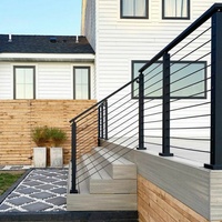 Systèmes de balustrades en câble métallique en acier inoxydable modernes et personnalisés pour hôtels, appartements, escaliers, balcons, villas, utilisation en extérieur