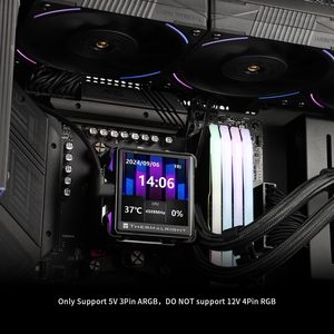 ระบบระบายความร้อนด้วยน้ำจอแอลซีดีระบบระบายความร้อนด้วย CPU แบบเหลววิสัยทัศน์360ยอดเยี่ยม - Product Image 5