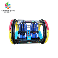 Manège de parc coloré en gros, nouvelle balançoire rotative à 360 degrés pour adultes et enfants, Happy Le bar Car