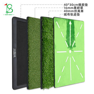 เสื่อซ้อมตีกอล์ฟ P3 ขนาด 120x80 ซม. ทำจากยาง พร้อมเส้นเป้าหมาย สำหรับฝึกซ้อมวงสวิงทั้งในร่มและกลางแจ้ง - Product Image 4