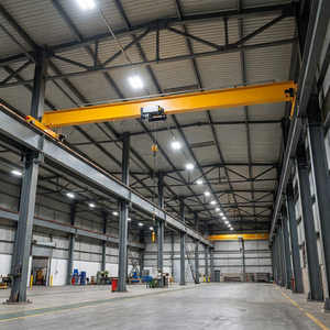 Pont roulant européen monopoutre à faible bruit avec palan de 5 tonnes, composants essentiels, portée de 12 m et hauteur de levage de 25,5 m pour usage industriel - Product Image 5