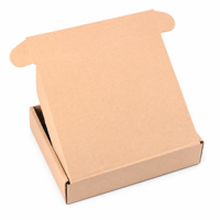 Boîte en carton ondulé kraft découpée à l'emporte-pièce, boîte à rabat, emballage plat recyclable pour expédition, boîte d'expédition pour boutique en ligne, emballage cadeau et artisanat